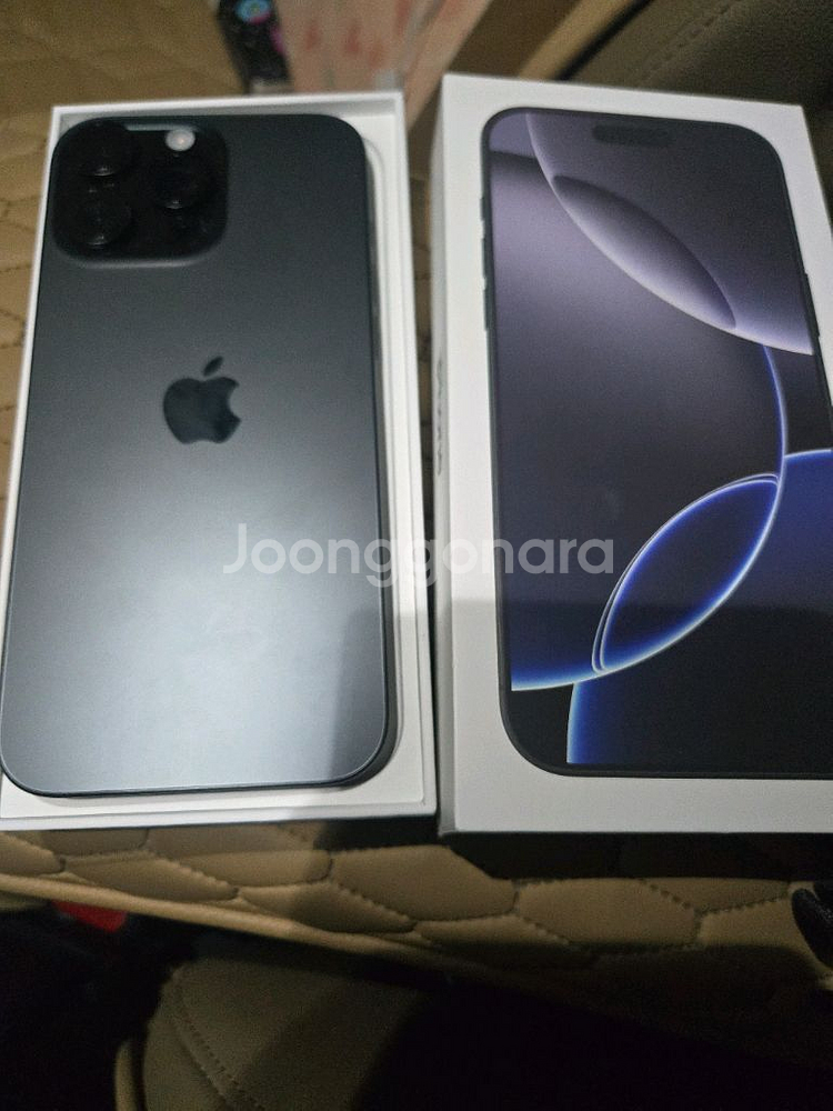 아이폰16프로맥스 256G 블랙 판매합니다. 배터리 99%--0