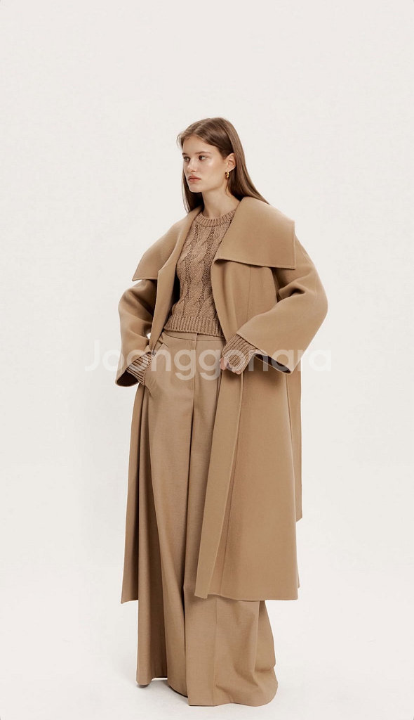 더로랑 다이애나 코트 카멜--4