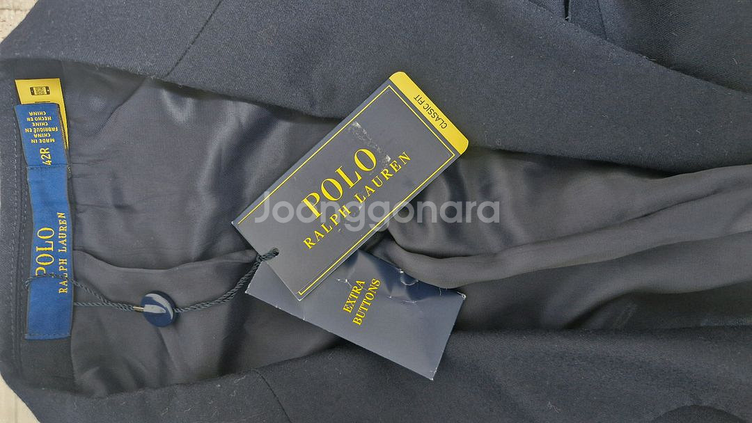 [새상품]폴로 개버딘 금장 블레이저, 네이비 재킷--8