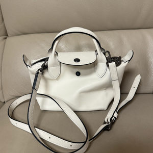 롱샴 르플리아쥬 엑스트라 크로스백 크림 화이트