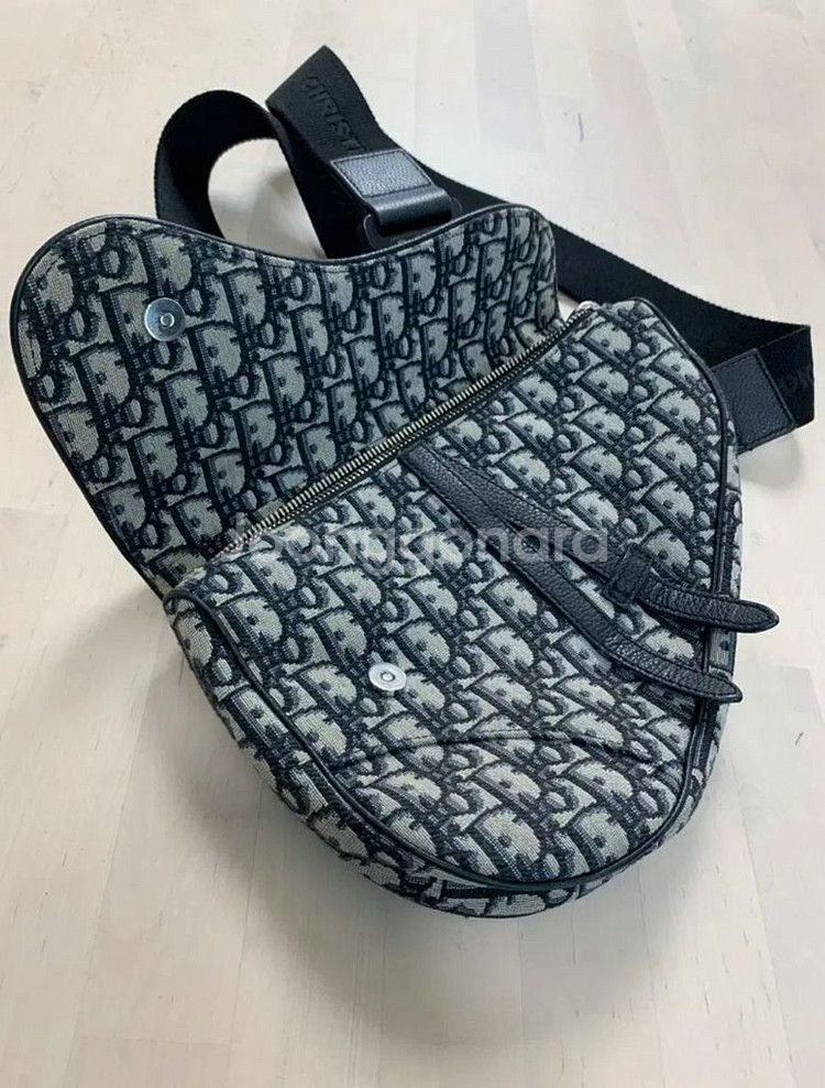 디올 오블리크 새들백--6