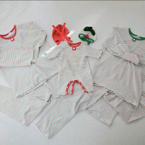 피카부 크리스마스 패밀리룩 파자마 잠옷 (바디슈트,모자,엄마,아빠)
