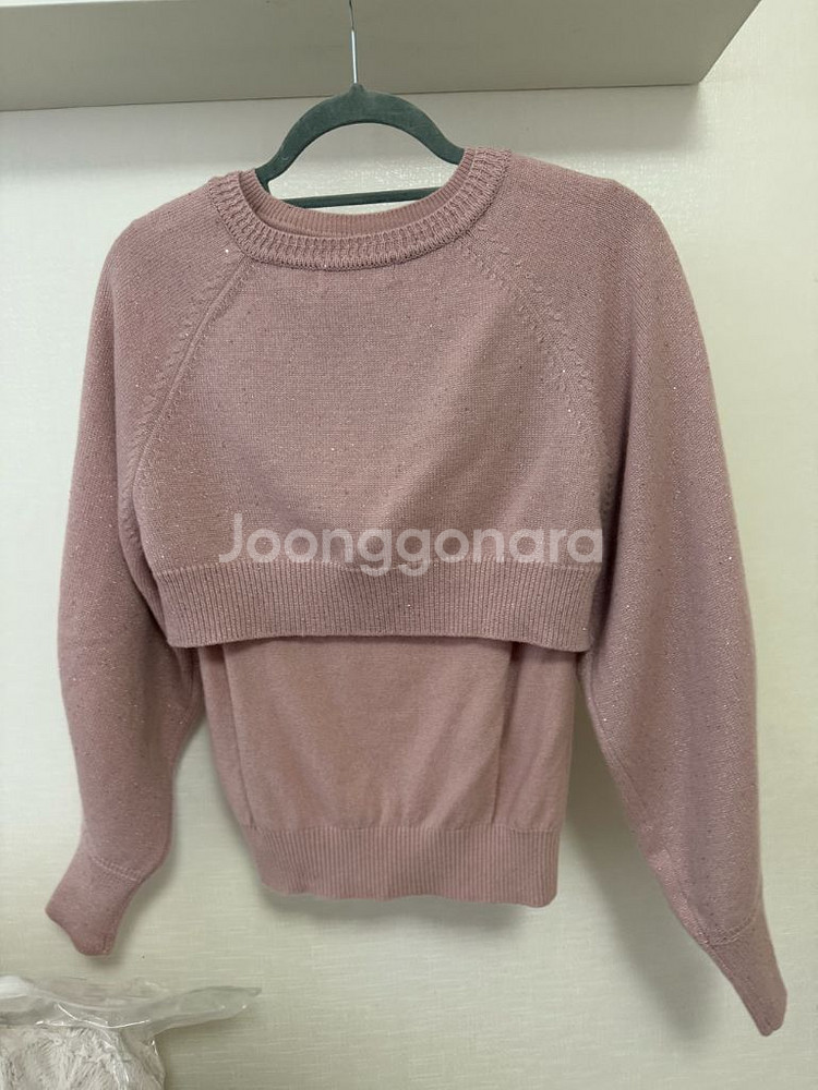 니트 크롭 가디건--1