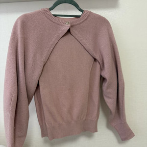 니트 크롭 가디건