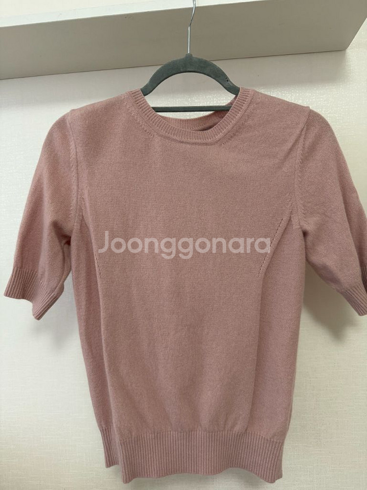 니트 크롭 가디건--2