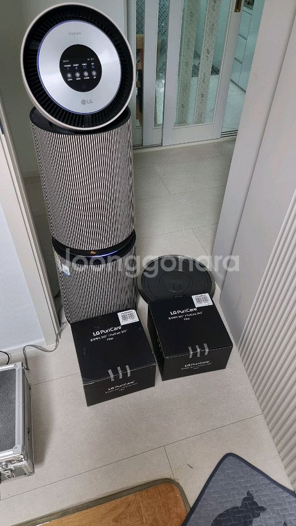 LG오브제 알파 2단 공기청정기 특 A급--0