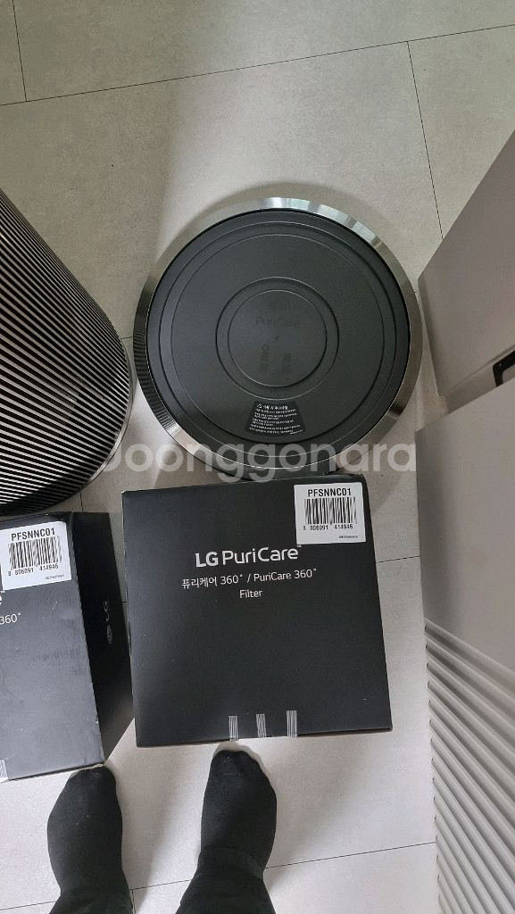LG오브제 알파 2단 공기청정기 특 A급--4