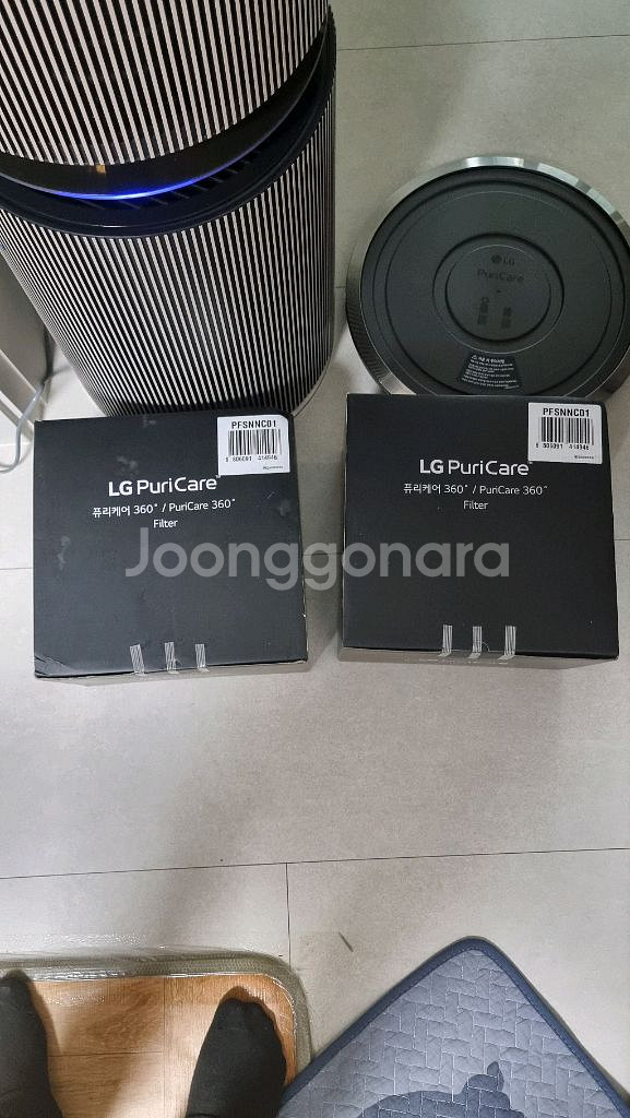 LG오브제 알파 2단 공기청정기 특 A급--3