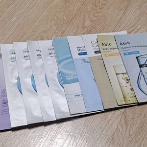 마스크팩 11매 (바이오힐보, 비플레인, 더랩바이블랑두, 스킨푸드, 아비브)