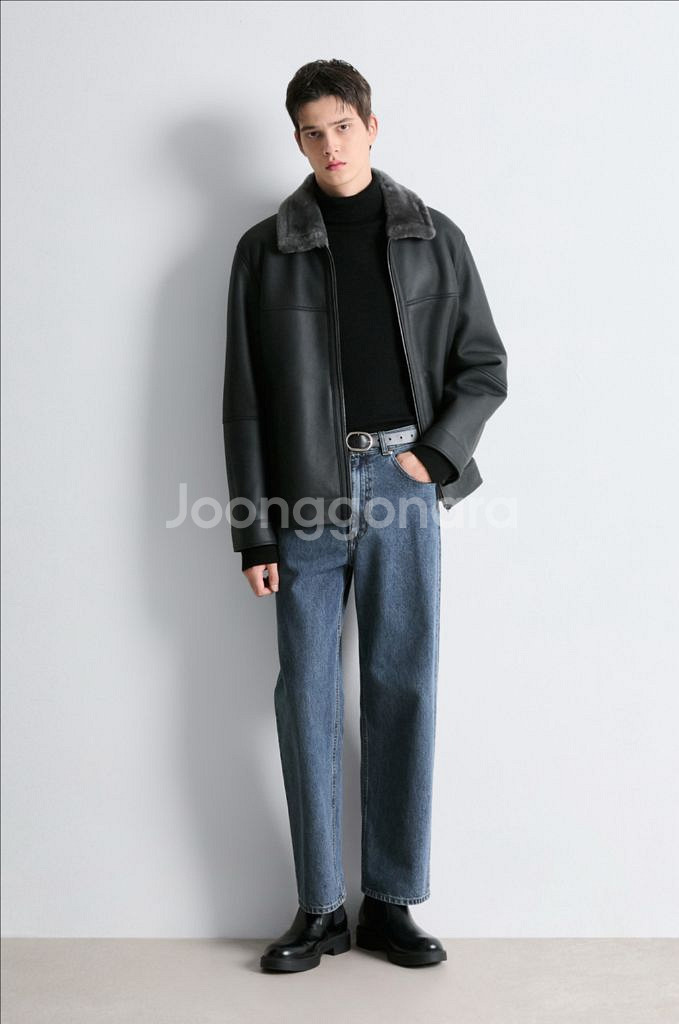 클럽모나코 시어링 봄버 재킷--0