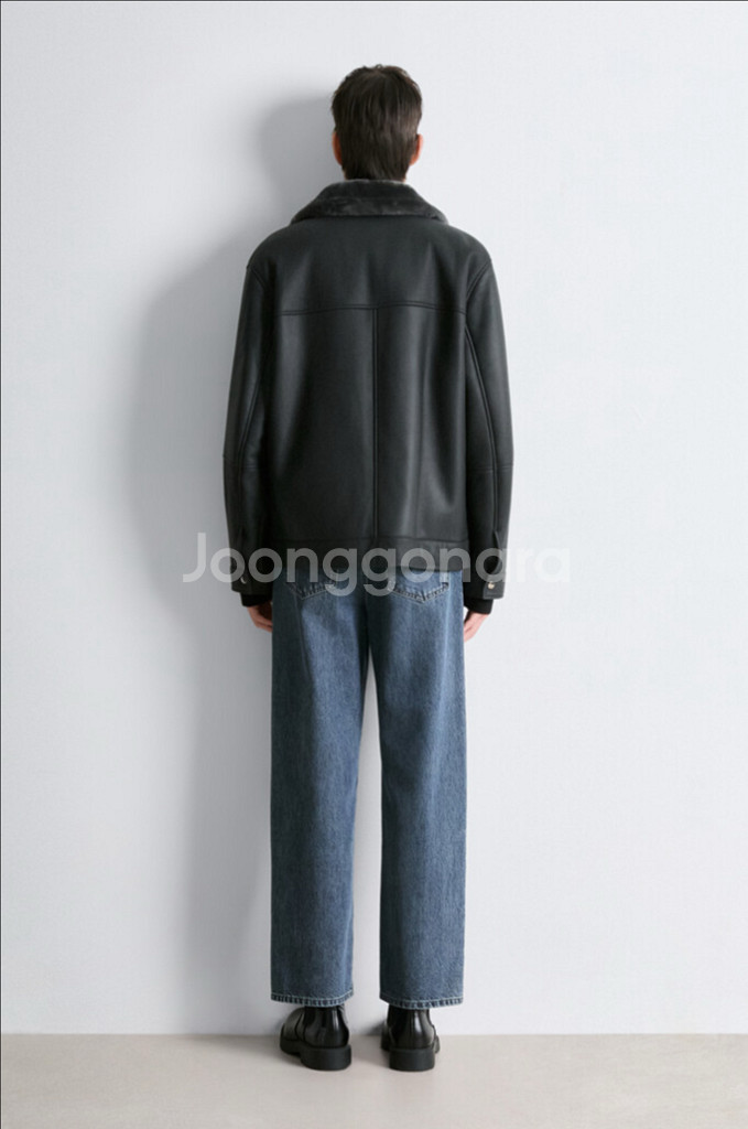 클럽모나코 시어링 봄버 재킷--2