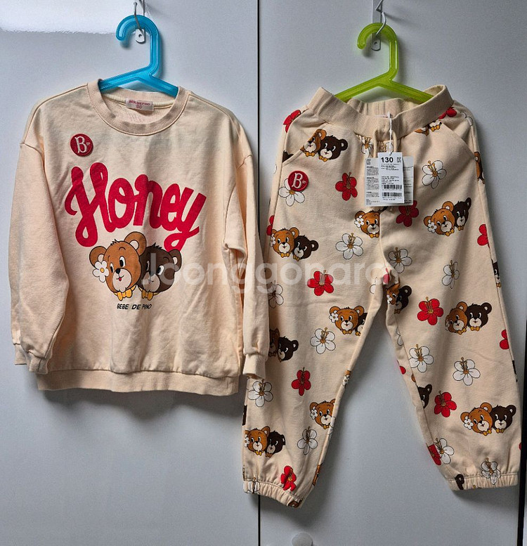 베베드피노 허니베어 상하 셋업 130--2