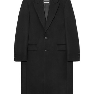 벨리에 피크드 라펠 오버숄더 싱글코트 레이븐블랙 M사이즈 팝니다