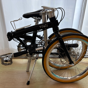 비올리바이크 비올 d10 에센셜 블랙 접이식 자전거 미니벨로