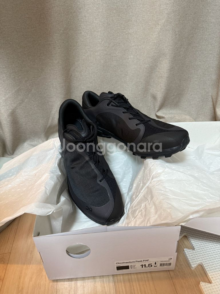 [295]온러닝X파프 클라우드벤쳐 피크올블랙--1