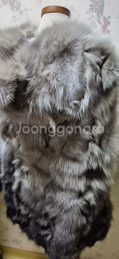 고급 퍼 베스트 100% 폭스--2