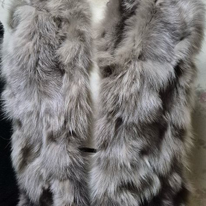 고급 퍼 베스트 100% 폭스