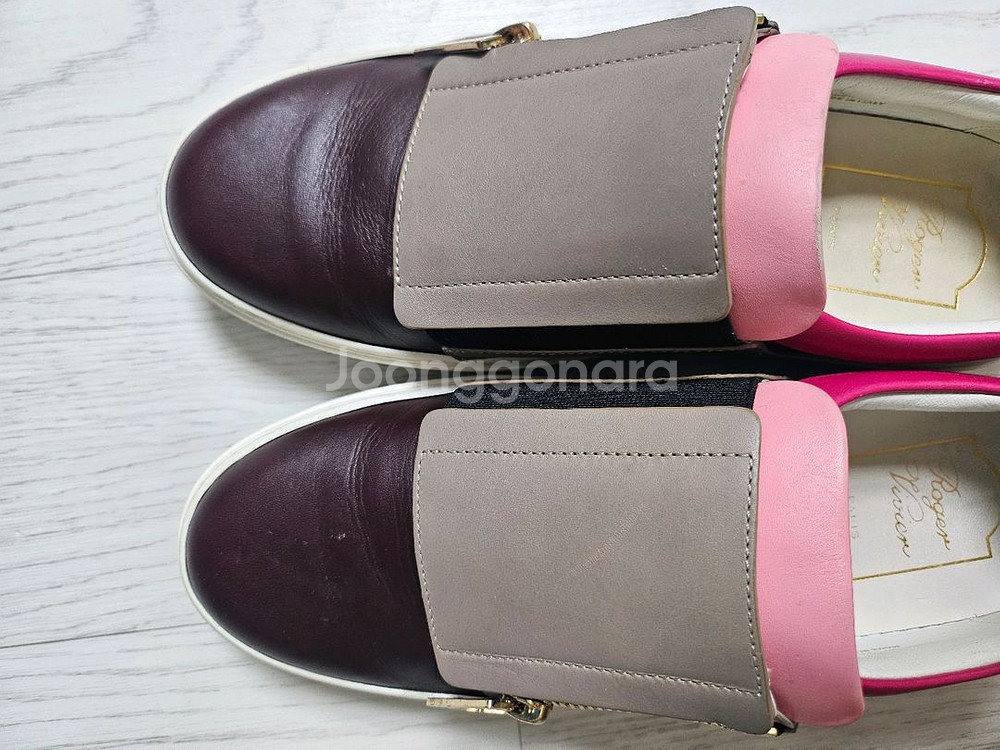 정품로로피아나레더 슬립온 구두 240--3