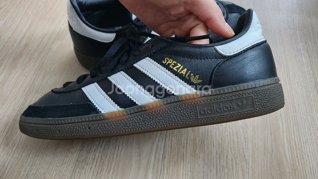 1회 착용) 정품 아디다스 핸드볼 스페지알 코어블랙 250 남녀공용 스니커즈 운동화--2