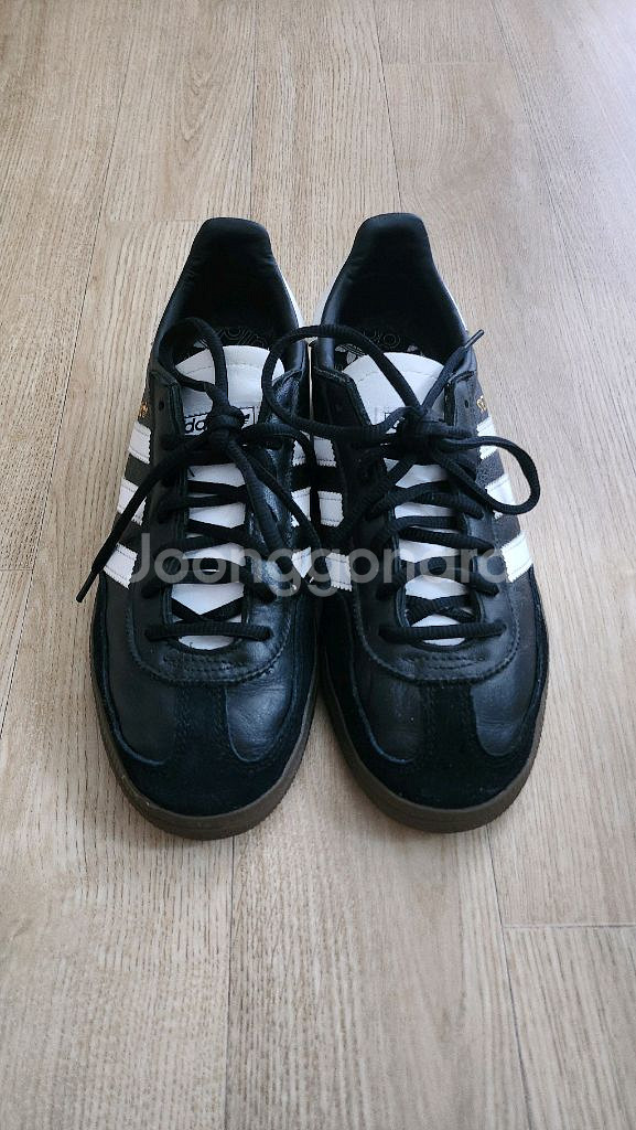 1회 착용) 정품 아디다스 핸드볼 스페지알 코어블랙 250 남녀공용 스니커즈 운동화--1