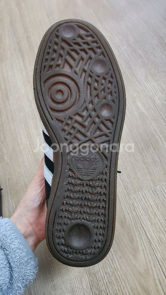 1회 착용) 정품 아디다스 핸드볼 스페지알 코어블랙 250 남녀공용 스니커즈 운동화--7