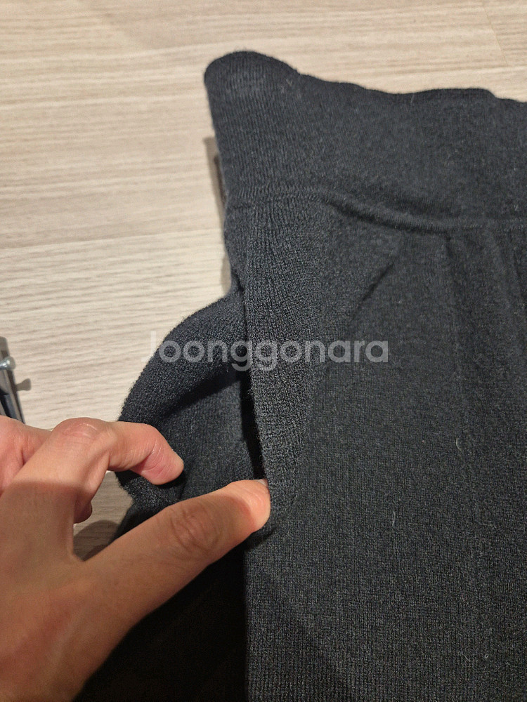 한섬 니트 와이드 팬츠--7