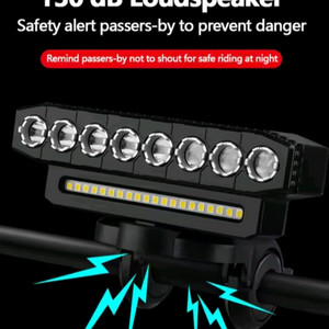 새상품))자전거 전조등+후미등+벨소리 자전거라이트 스쿠터라이트