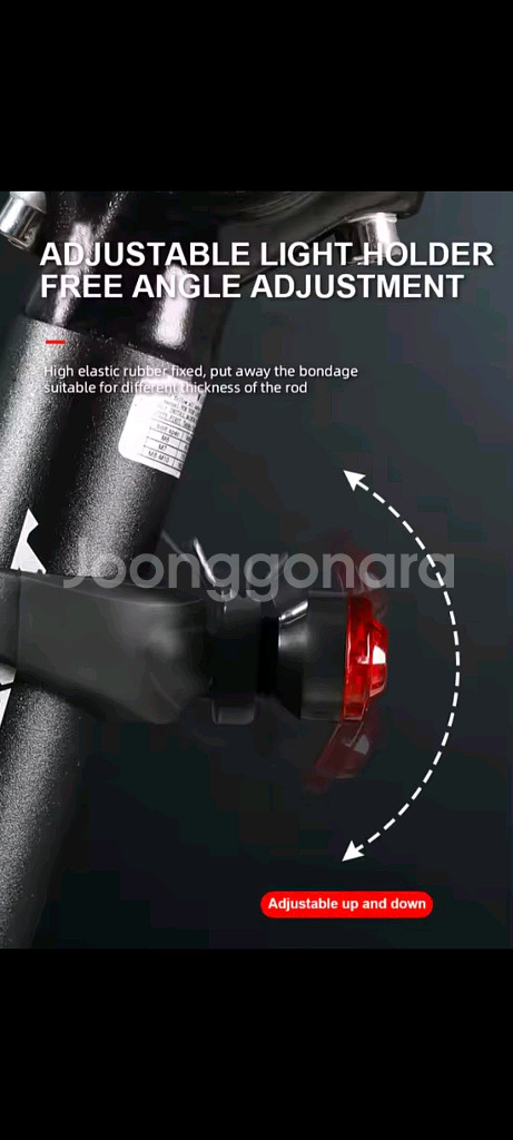 새상품))자전거 전조등+후미등+벨소리 자전거라이트 스쿠터라이트--6