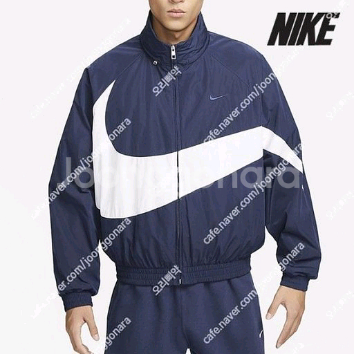 나이키 빅 스우시 우븐 트레이닝 셋업 미드나잇 네이비--0