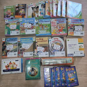 ( 미개봉 새책 )ort 옥스포드리딩트리 1+~12단계 사운드북 최다구성과 리딩펜등. 인북스정품.