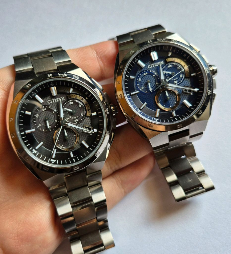 급처 시티즌 아테사 AT3010-55L 55e 티타늄 전파수신 청판 검판--5