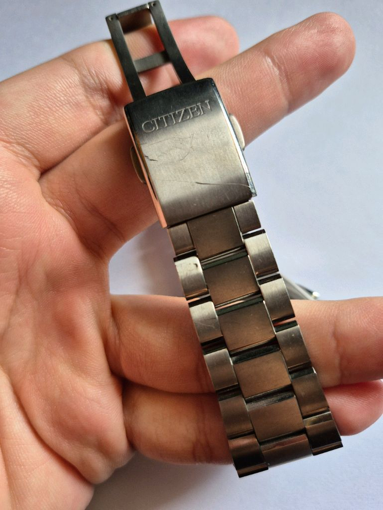 급처 시티즌 아테사 AT3010-55L 55e 티타늄 전파수신 청판 검판--4