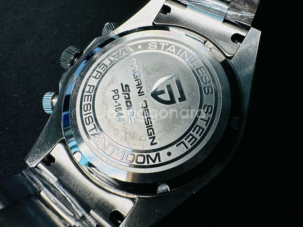 파가니디자인 데이토나 검판 크로노그래프 쿼츠 시계 판매--8