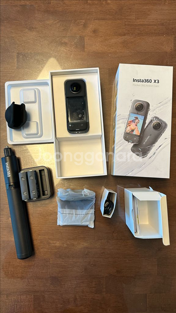 인스타360 x3 액션캠 올타임 번들 새제품--1