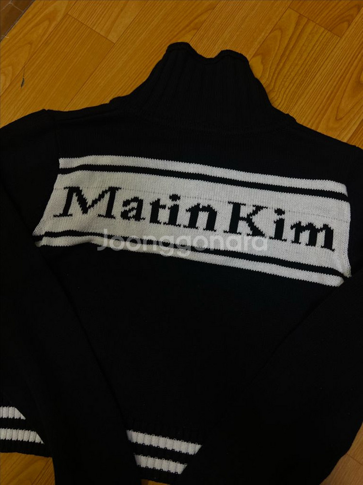 마뗑킴 니트 가디건 블랙--0