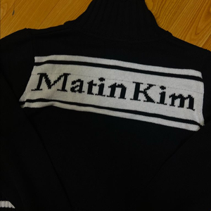 마뗑킴 니트 가디건 블랙