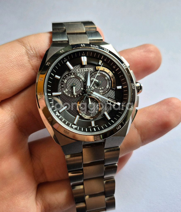 급처 시티즌 아테사 AT3010-55L 슈퍼 티타늄 전파수신--7