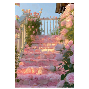 장미계단 보석십자수 주문제작해드려요