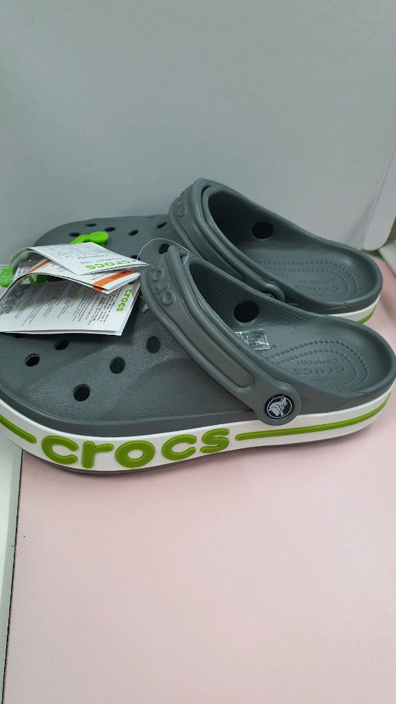 크록스 바야밴드 클로그 그레이 240--2