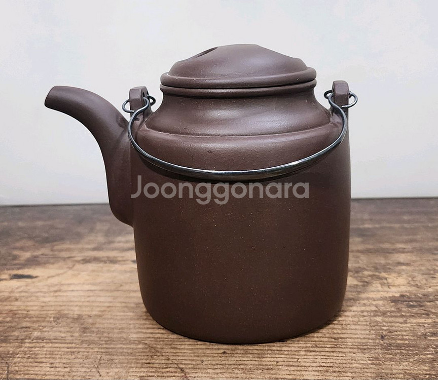 은 손잡이 자사호.--0