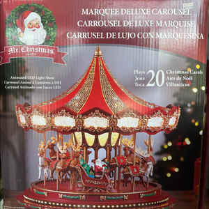 크리스마스 장식 디럭스 회전목마(박스훼손)