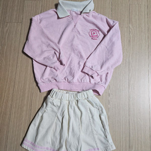 거의새상품)여아 베베쥬 테니스 치마반바지세트 130호(7-8세)