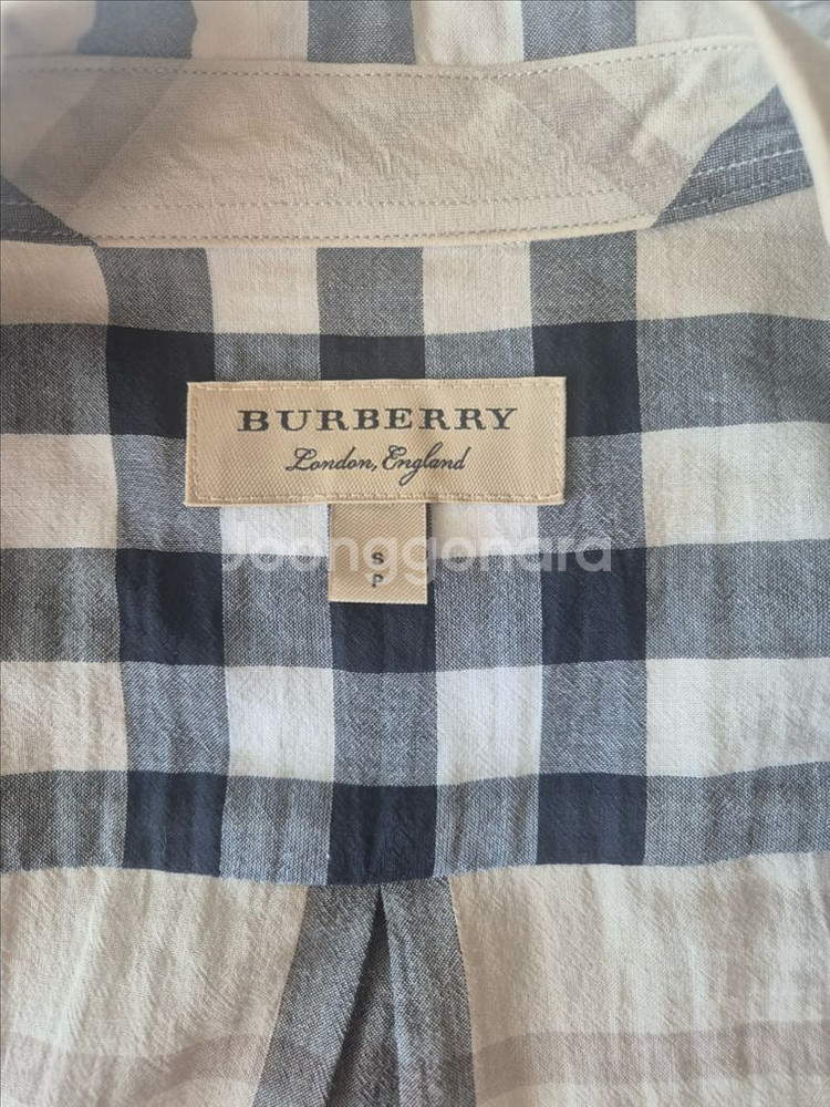 [정품] 버버리 체크 셔츠--1