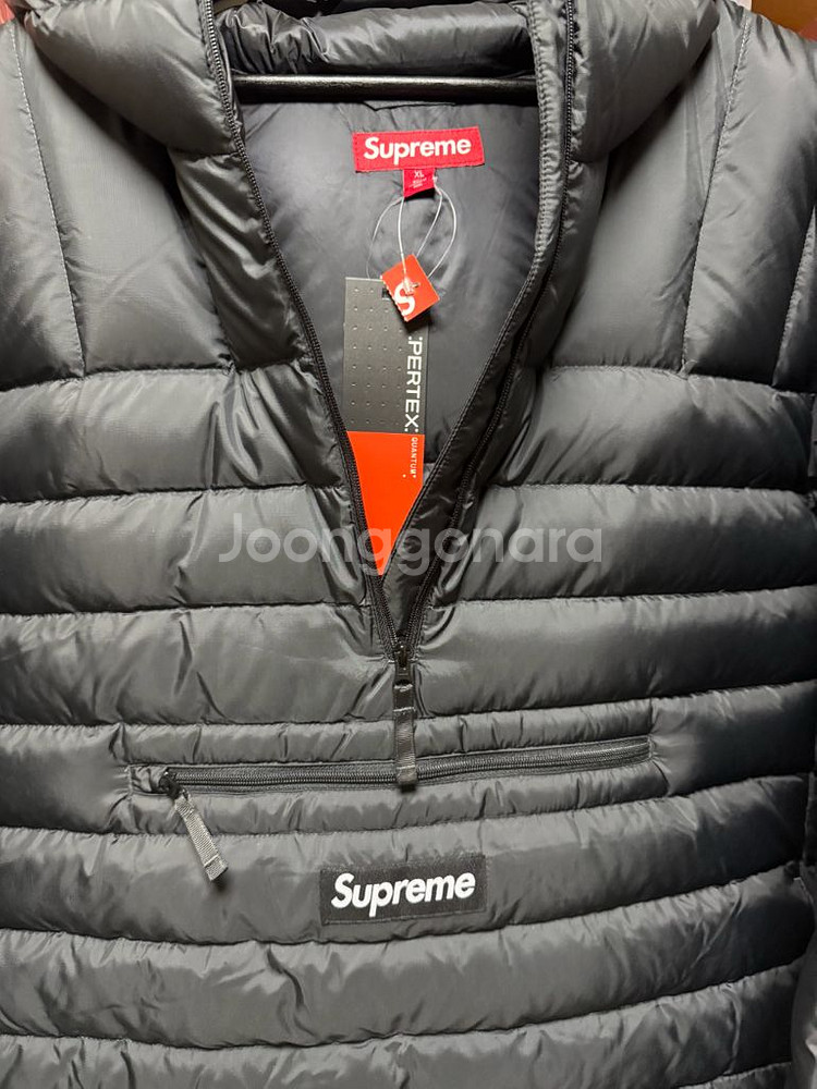 슈프림25fw 마이크로다운 패딩 블랙(XL)새상품 판매--0