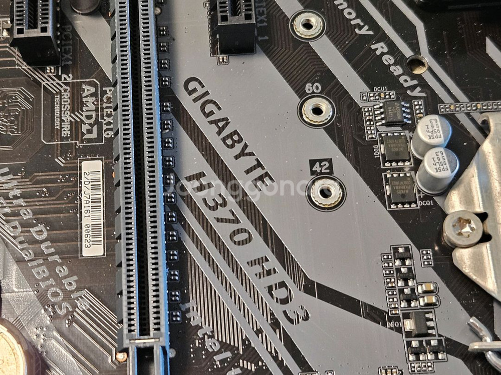 기가바이트 H370 메인보드 + i7-8700 + 8G Ram--2