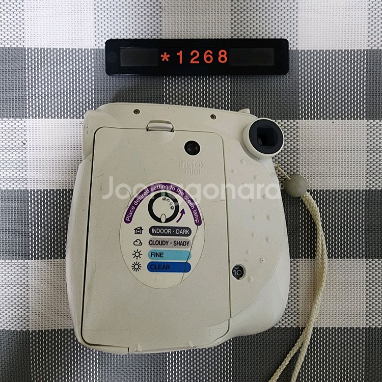 후지 인스탁스 미니 7S 화이트 폴라로이드 카메라--2