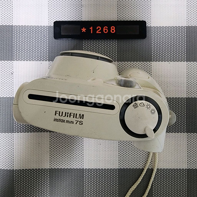 후지 인스탁스 미니 7S 화이트 폴라로이드 카메라--1