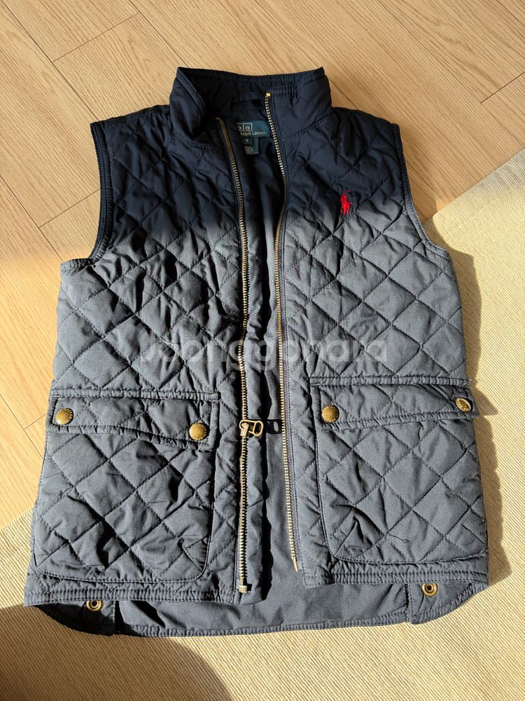 폴로 키즈 패딩 조끼 5Y--0