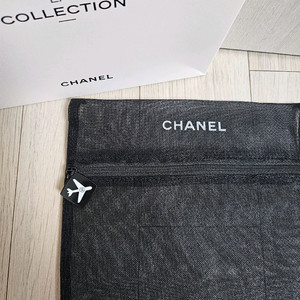 정품) 샤넬 블랙 망사 파우치 (코스메틱)