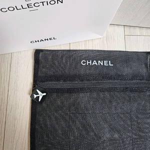 정품) 샤넬 블랙 망사 파우치 (코스메틱)